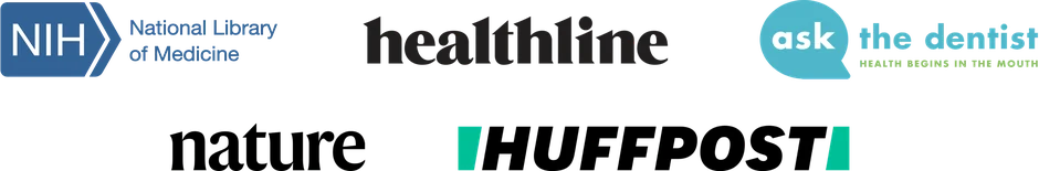 NIH · healthline · Ask the Dentist · nature · HuffPost